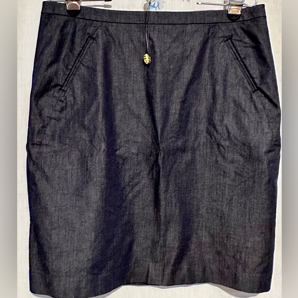 LOFT - Women’s mini SKIRT pencil Sz 12P - BLUE - Picture 9 of 11